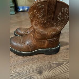 Ariat Chestnut Leather Heeled Boots